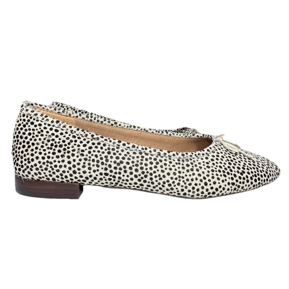 Madewell The Adelle Womens‎ Ballet Flat in Spot Dot Calf Hair Size 7 - Picture 4 of 10